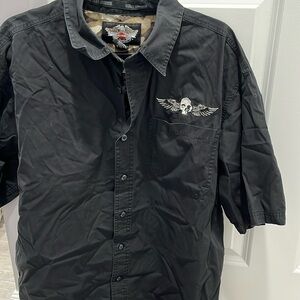 Harley-Davidson button-down shirt